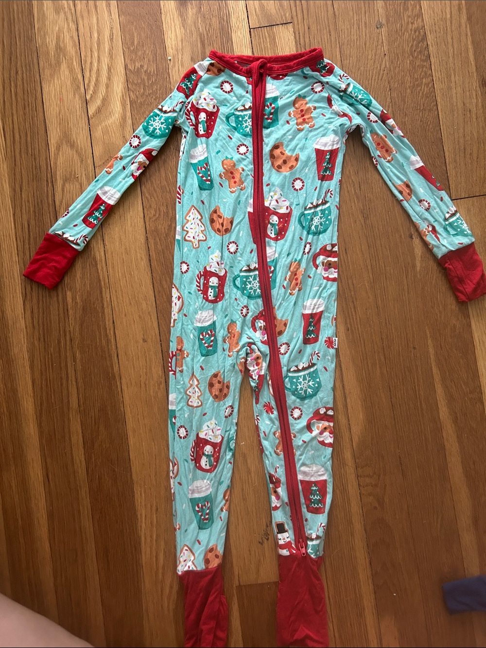 Little Sleepies Peppermint Mocha Bamboo Zippie 18-24M